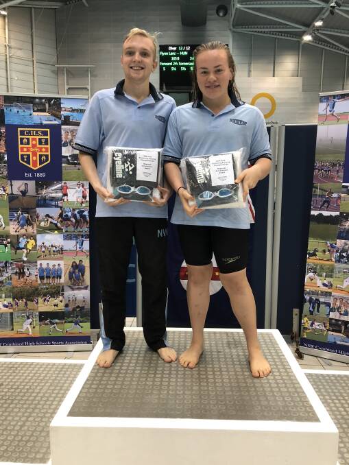Rohan Cowley (left) and Bethany Counsell (right) with their EyeLine Regional Encouragement Awards.