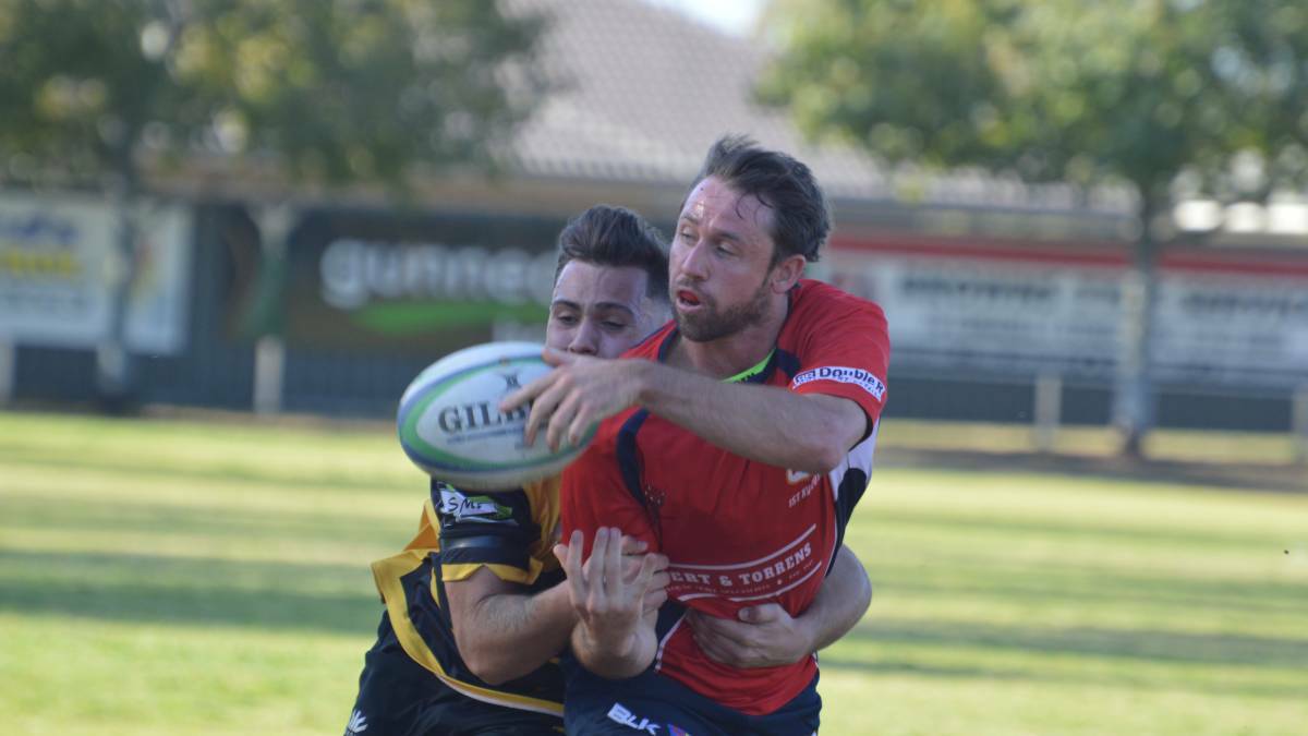 Instrumental: James Perrett was one of Gunnedah's tryscorers in their season opening win over Inverell on Saturday. 