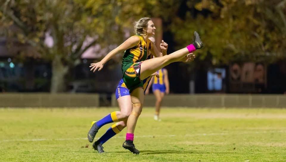Dominant force: Rani Grant, pictured here playing for the North Coast before she moved to Gunnedah, won the best and fairest and players' player.