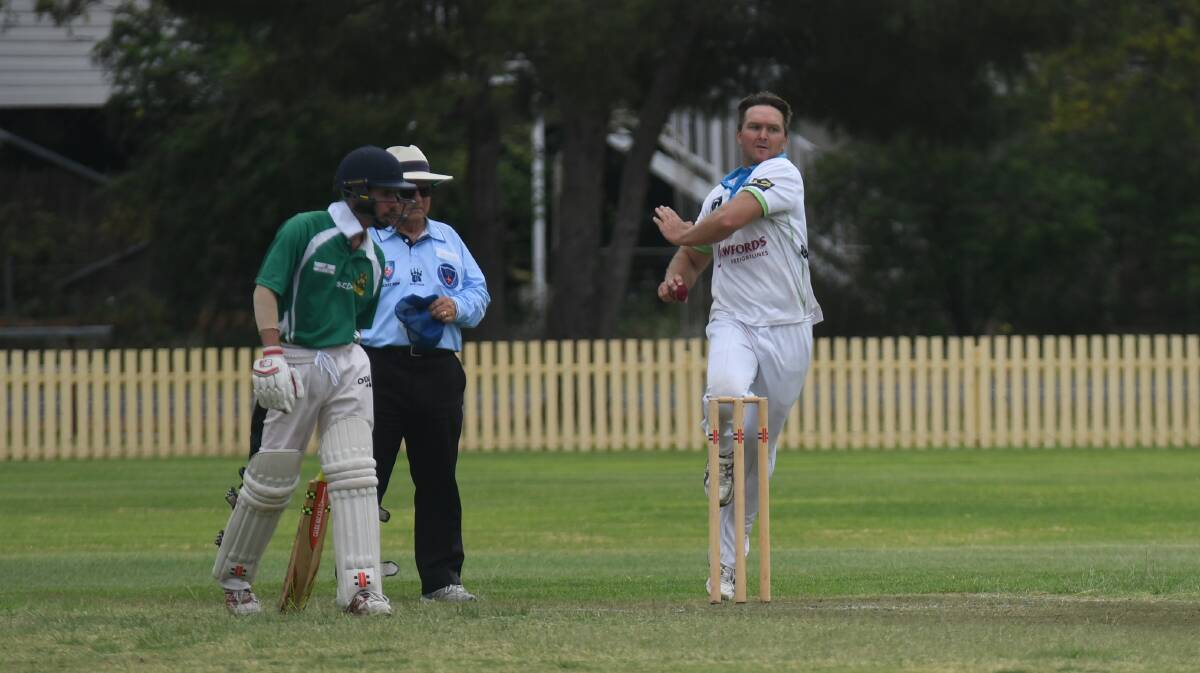 Devastating spell: Elliot Tourle ripped through the Gunnedah top and middle order claiming 5-19.