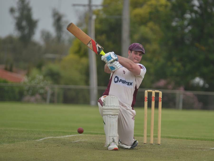 Whack: Albion batsmen Andy Mack will be looking to rediscover his early season form when the Gunnedah competition resumes on Saturday. Photo: Mark Bode
