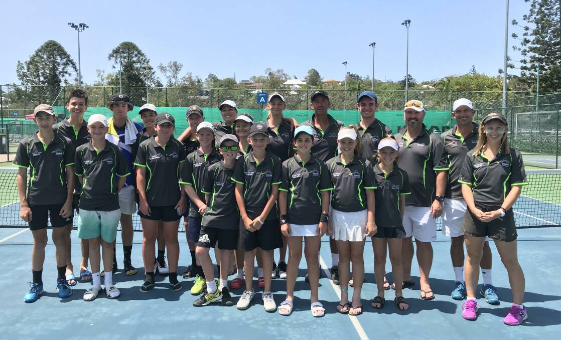 Great experience: The North West Tennis team performed strongly at the recent Queensland Junior Teams Carnival. Photo: Supplied
