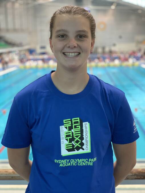 Good experience: Amelia Lush acquitted herself well in her 50m freestyle.