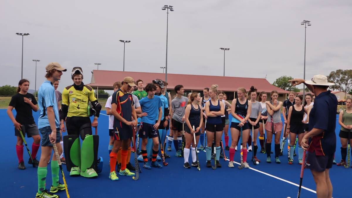 Hitting off: The hockey squads have been selected following trials at Tamworth last month and had their first training session on Sunday.