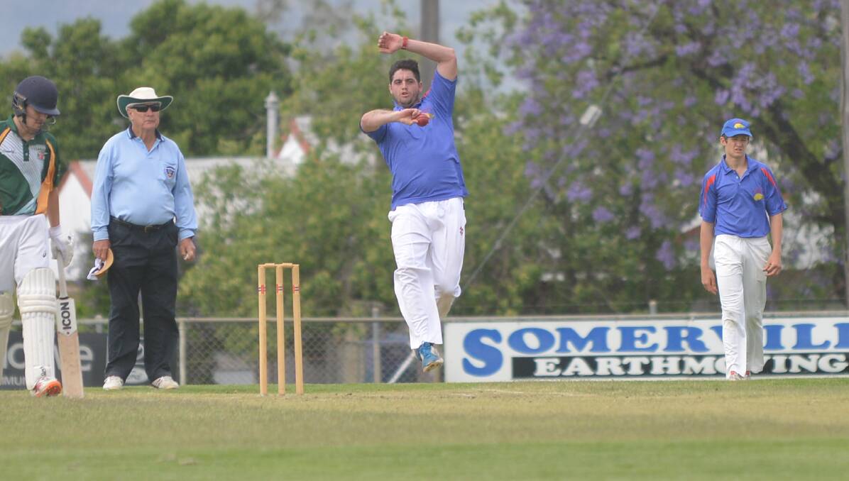 Steaming in: Mornington skipper Rhyce Kliendienst was on fire on Saturday claiming five wickets and a hat-trick in that.