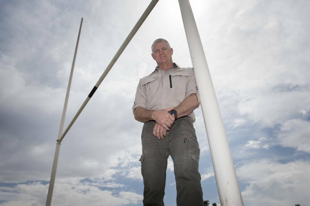 Hopeful: New Gunnedah coach Mick Schmiedel says they've got to stay positive that they are going to get some footy this year. Photo: Peter Hardin 170919PHC004