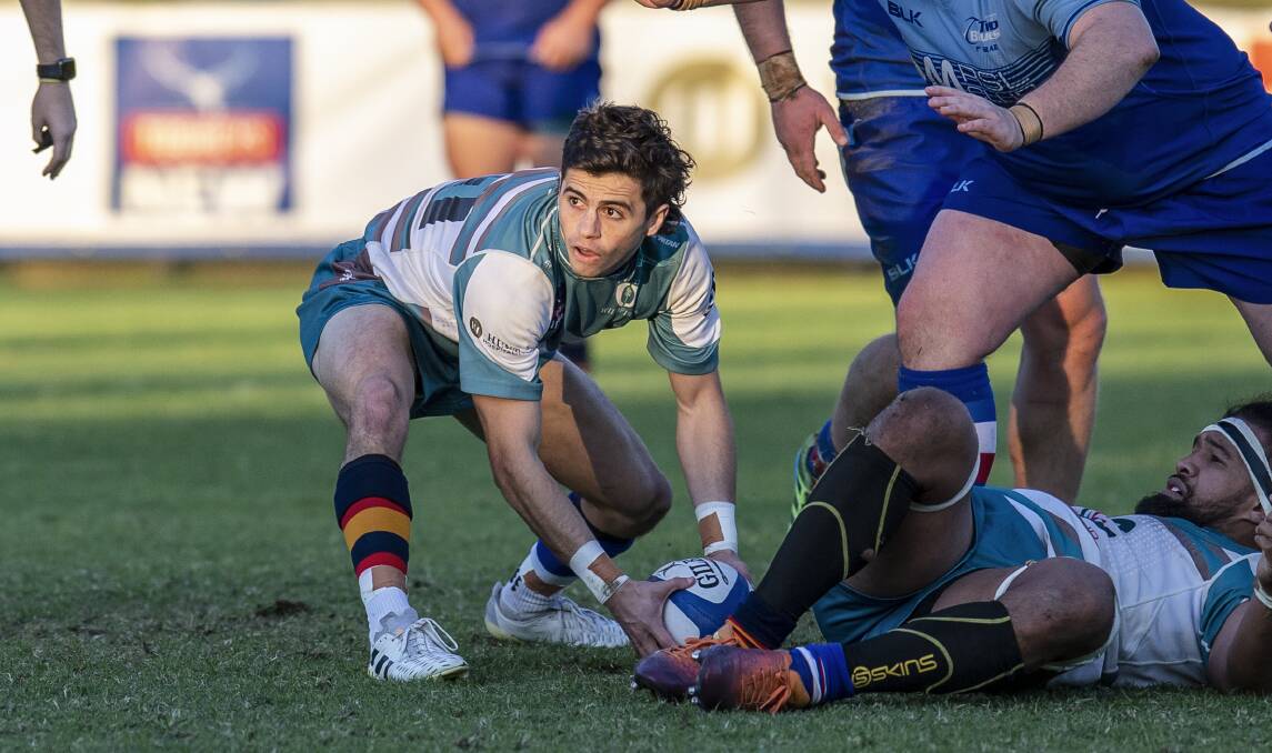 Stepping up: Former Gunnedah junior Nick Murray got a taste of Shute Shield action this season after pursuing opportunities with the Hunter Wildfires. Picture: Stewart Hazell