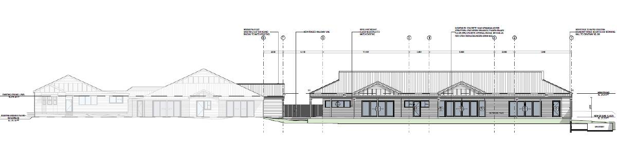 The new building will be located right next door to the existing structure. Image: supplied