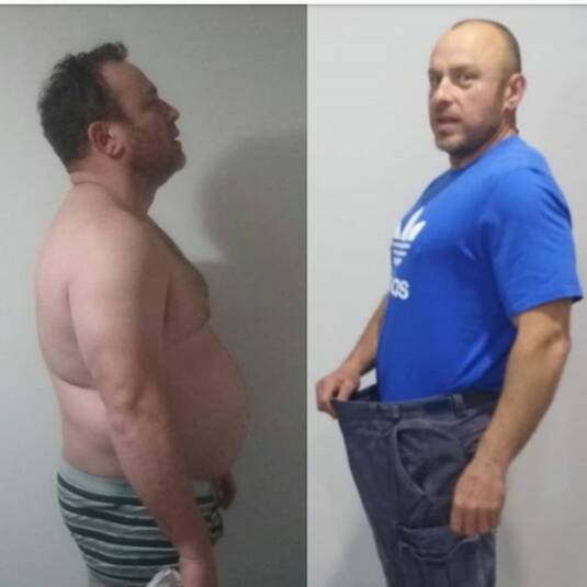 Mr Harris lost 25kg through the HealthHaven program and continuing to eat well and exercise regularly. Photo: supplied.