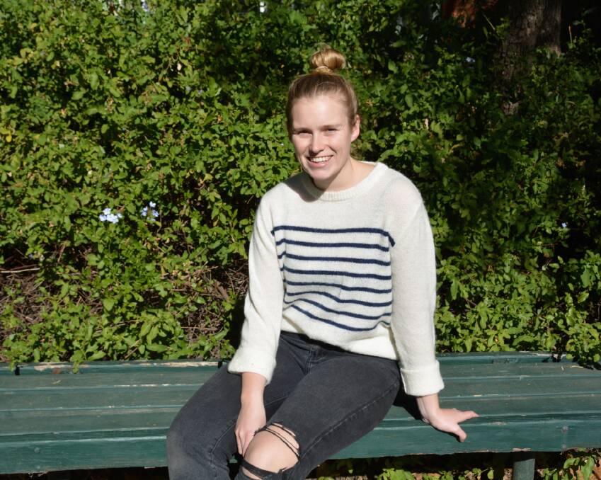 Brianna Hagan has used her scholarship money for accommodation at the University of Newcastle. Photo: Jessica Worboys