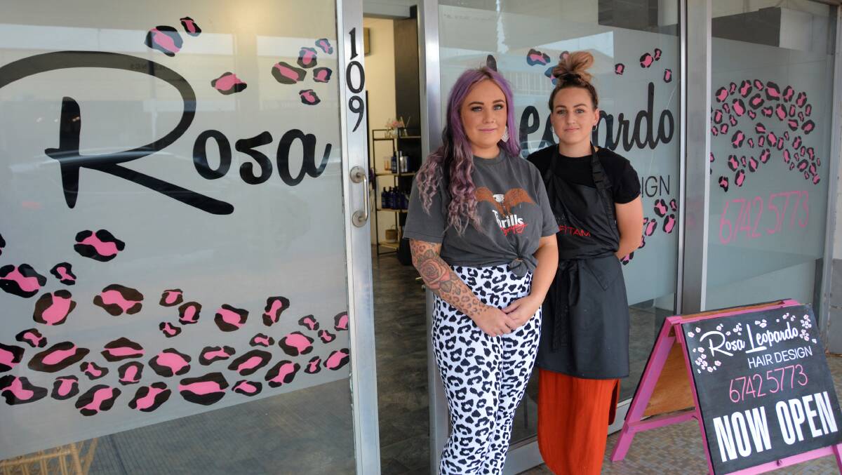 LESS SERVICES: Sophie and Bec Smyth say the new restrictions will definitely impact Rosa Leopardo Hair Design. Photo: Jessica Worboys