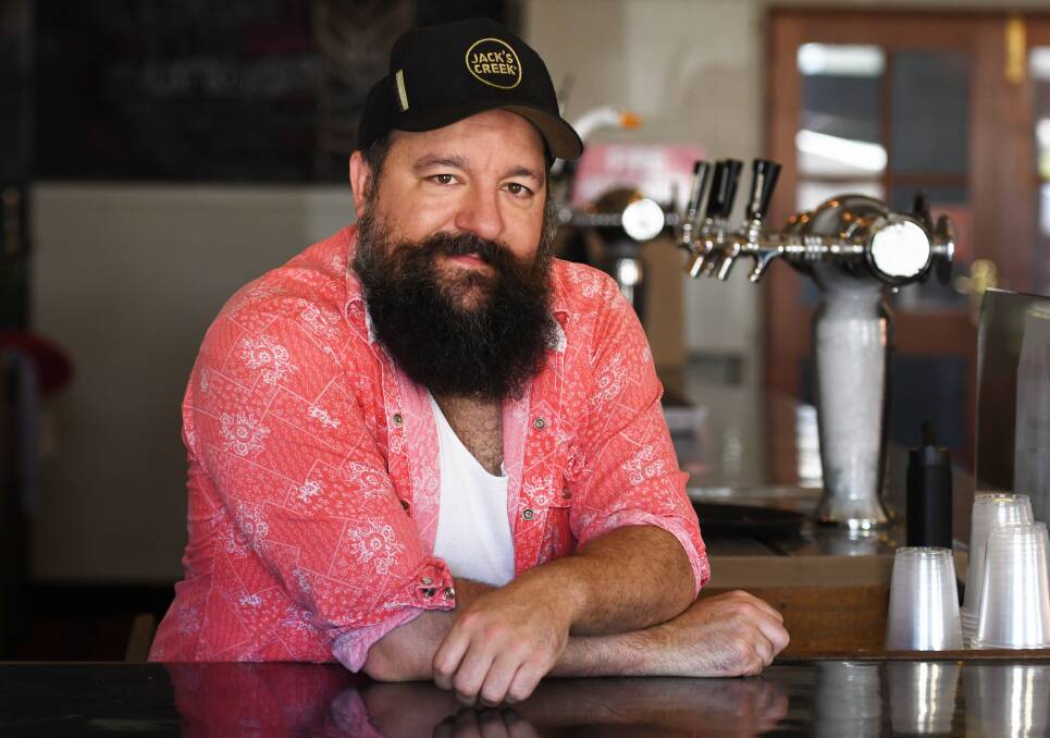 'WACKY' IDEAS: Luke Prout is one half of the new owners of The Gunnedah Hotel, which is in for some big changes. Photo: Gareth Gardner 170119GGB01