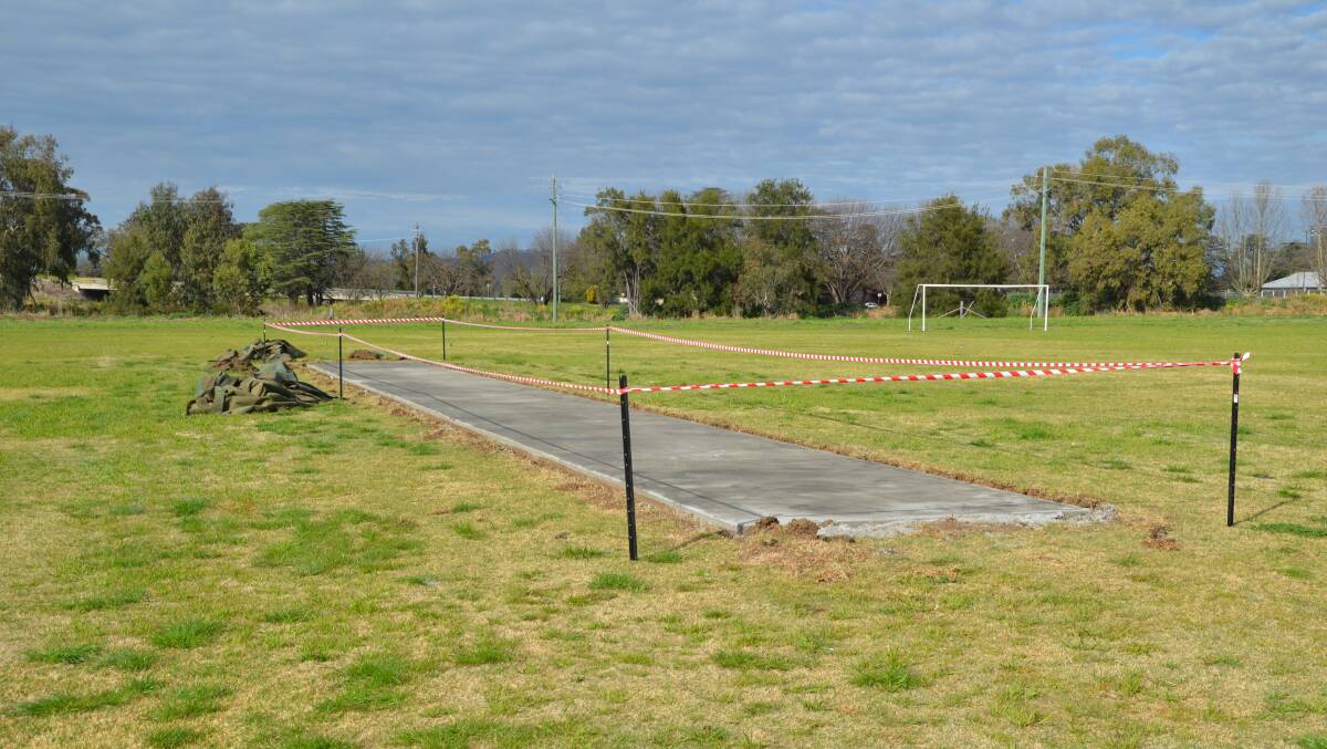 One of the new cricket pitches. Photo: supplied