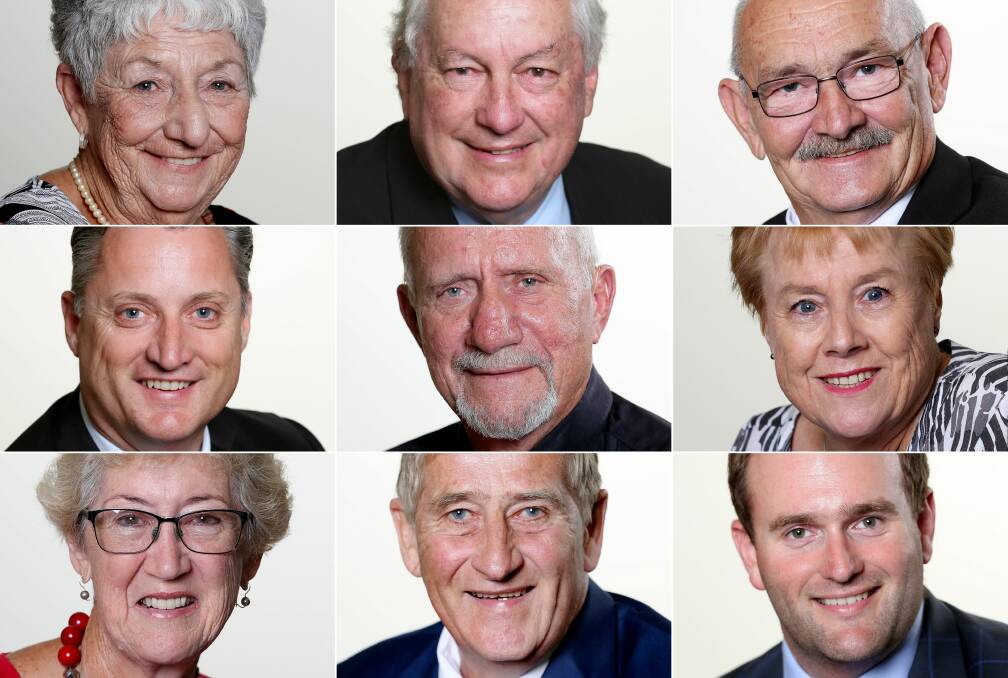 Gunnedah's councillors since 2016. Photos: supplied