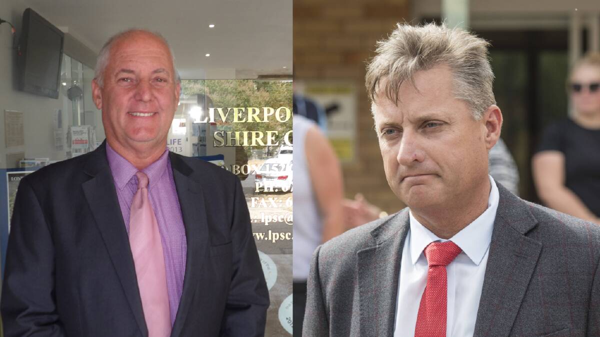 Liverpool Plains shire mayor Andrew Hope and Gunnedah mayor Jamie Chaffey. 