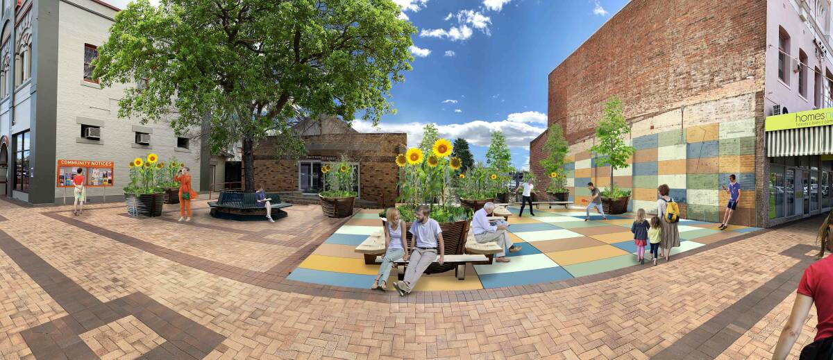 An artists impression of the pop-up space. Photo: supplied