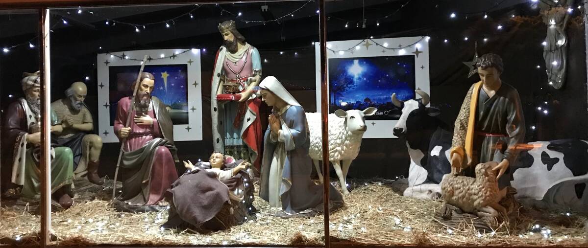Quirindi's nativity scene is on display every year in the main street. Photo: supplied