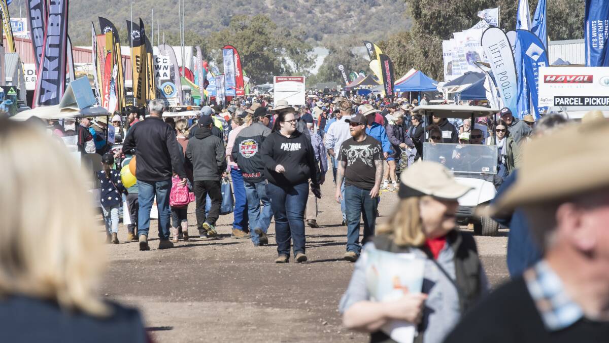 A busy crowd shot from AgQuip 2018. Photo: Peter Hardin