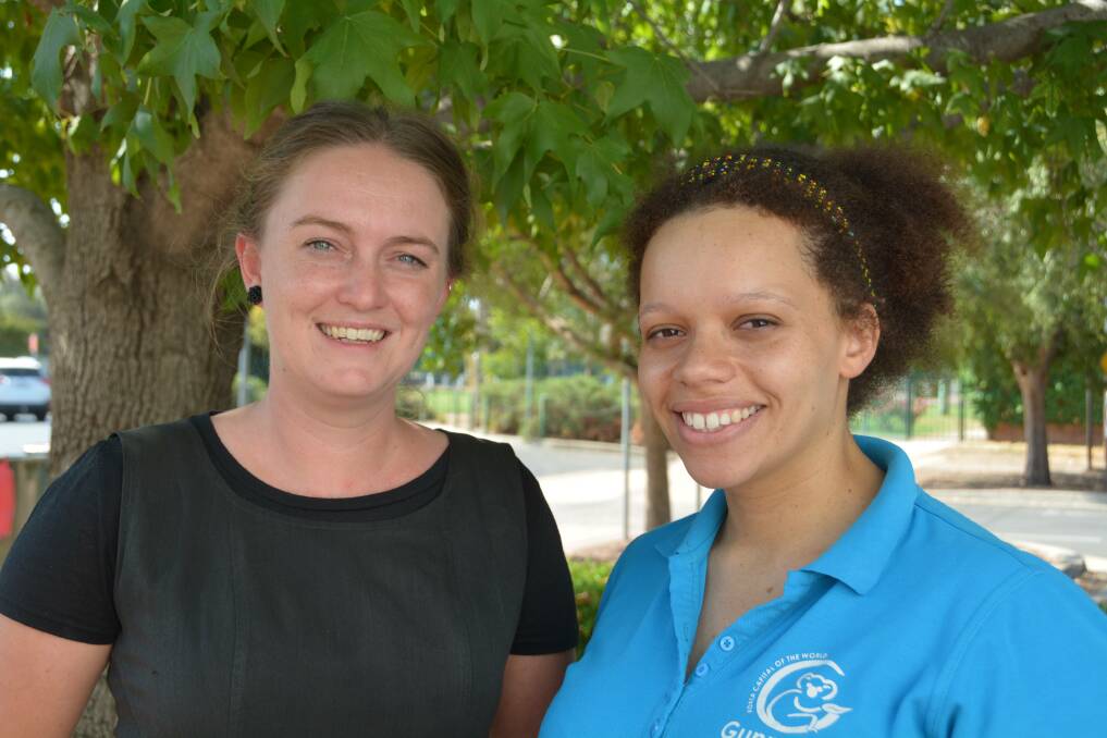 Gunnedah Shire Council's Lauren Mackley and Sewa Emojong were nominated for Young Achiever Awards. Photo: Jessica Worboys