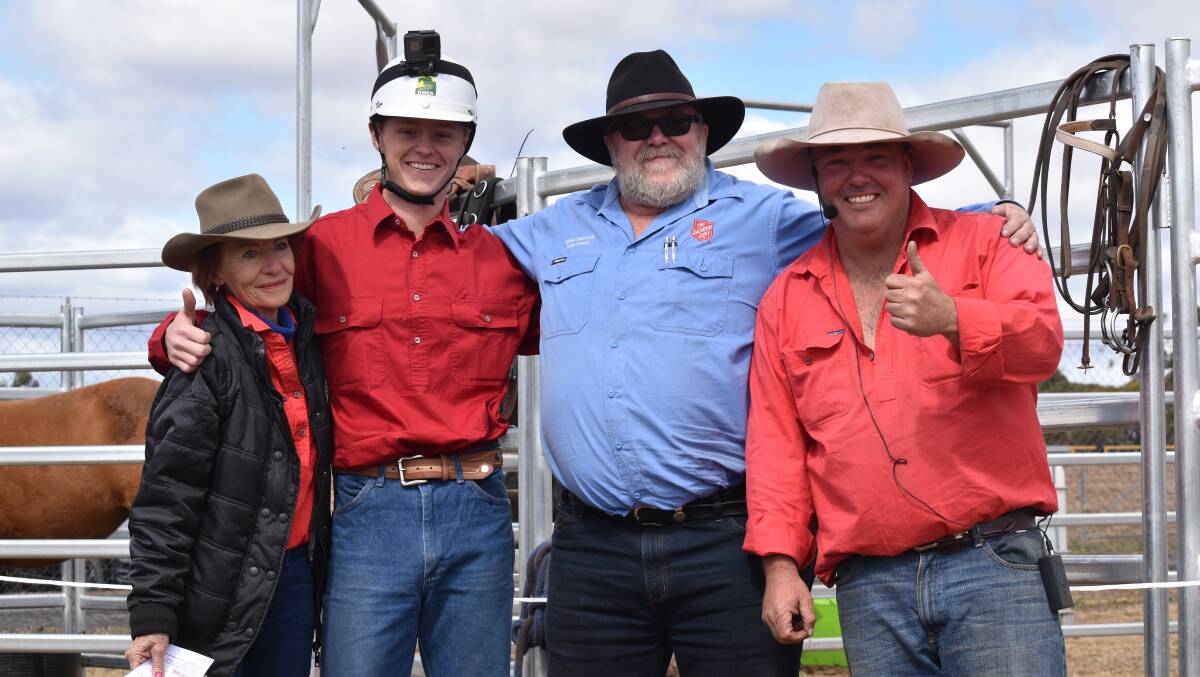 Dii Dunlop, Steven Craig, Rusty Lawson and Patrick Harris at AgQuip 2019.