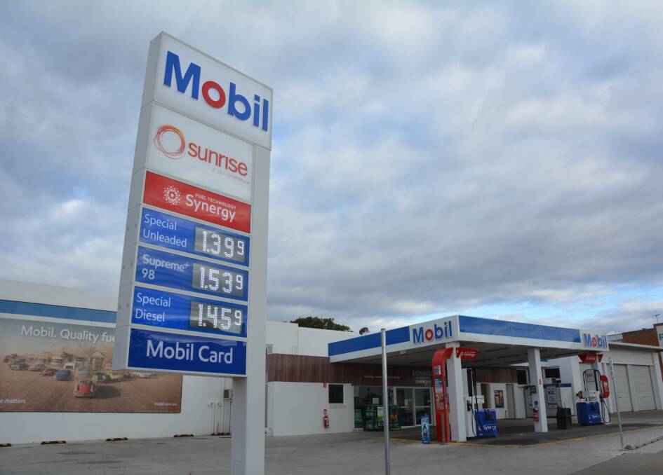 Gunnedah Mobil on Conadilly Street offered the cheapest unleaded petrol in regional NSW on Tuesday. Photo: Jessica Worboys