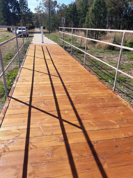 The re-decked footbridge in Spring Ridge. Photo: supplied