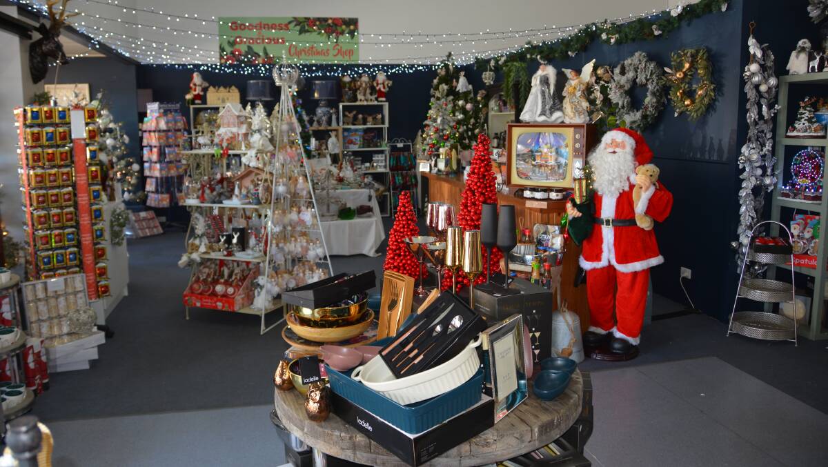 The Christmas shop is back open at Goodness and Gracious once again. Photo: Jessica Worboys