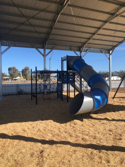 The playground is located next to the Baan Baa Hall on the corner of the Kamilaroi Highway and Baranbah Street. Photo: supplied