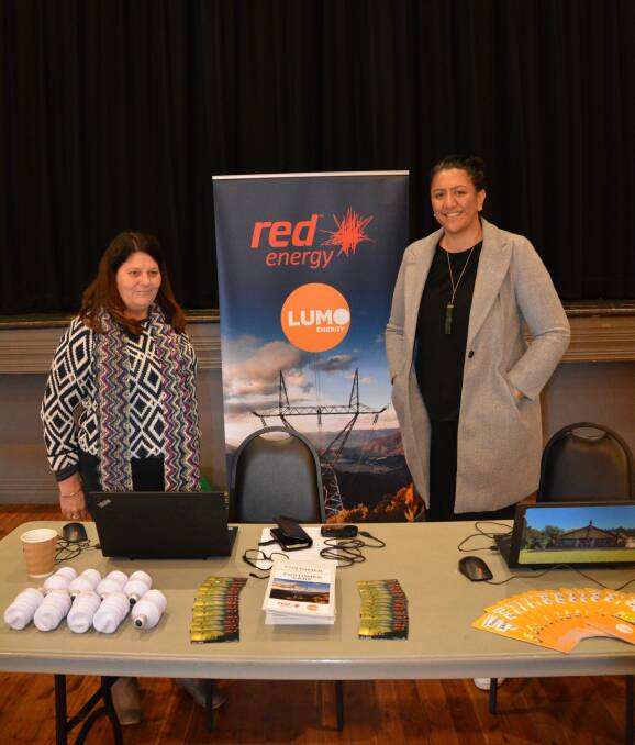 Red Energy's Merryn Heeremans and Miroi Nicholson at the expo. Photo: Jessica Worboys