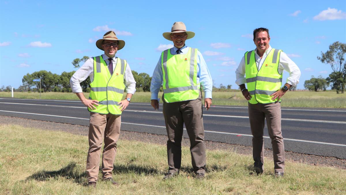 Northern Tablelands MP Adam Marshall, Parkes MP Mark Coulton, and Minister for Regional Transport and Roads Paul Toole.