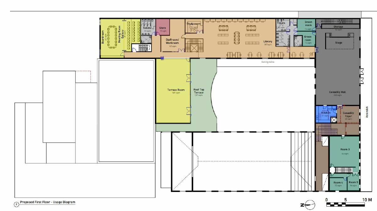 The revised first floor plan. Image: Dunn and Hillam Architects