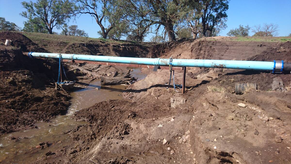 The Werris Creek water treatment plant raw water pipeline is now repaired. Photo: supplied
