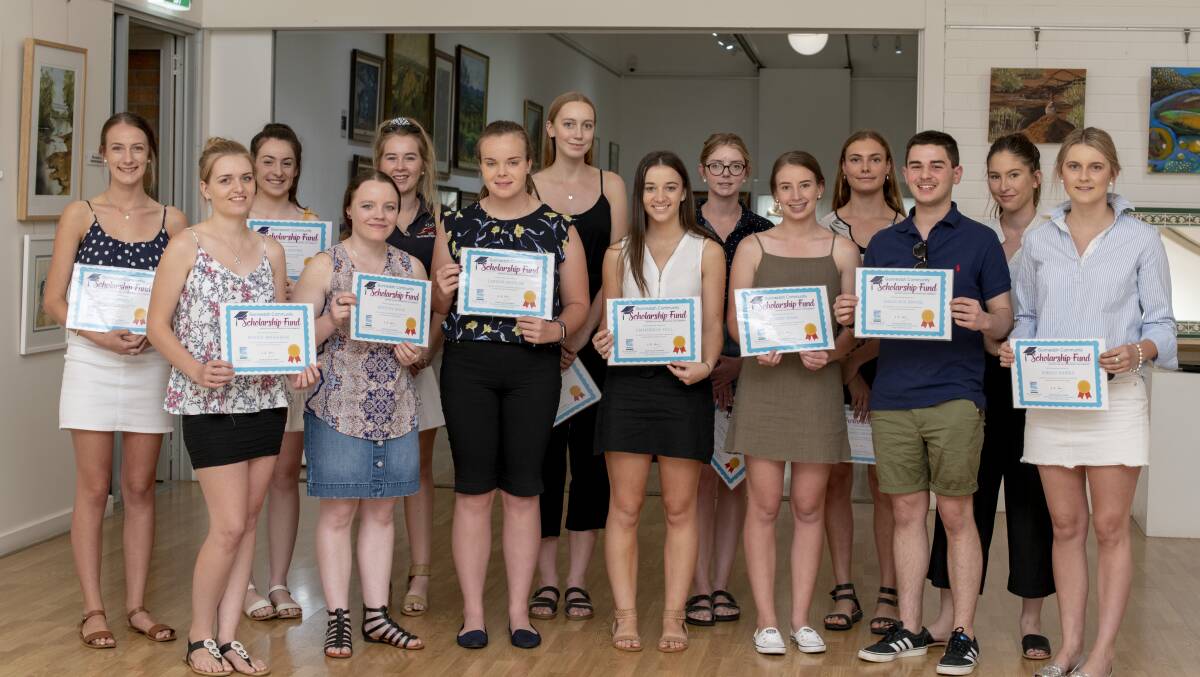 The recipients of the 2019 Gunnedah Community Scholarship Fund. Photo: supplied