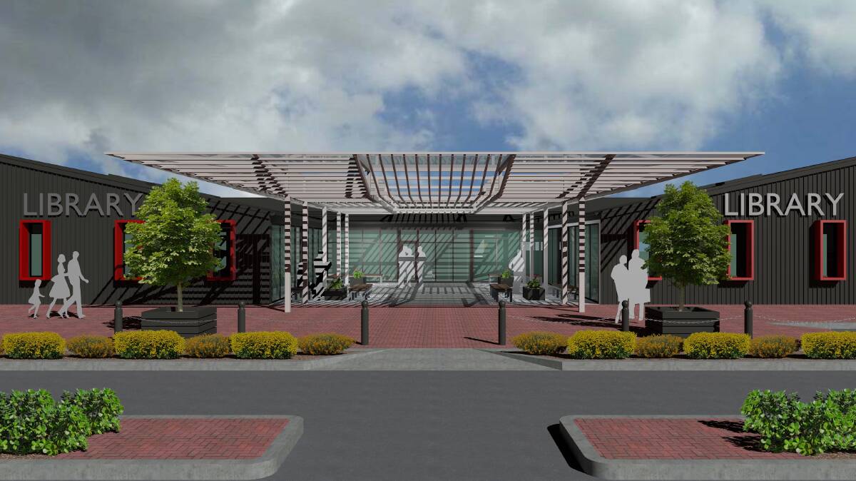 An artist's impression of the Quirindi library after upgrades are finished. Photo: supplied