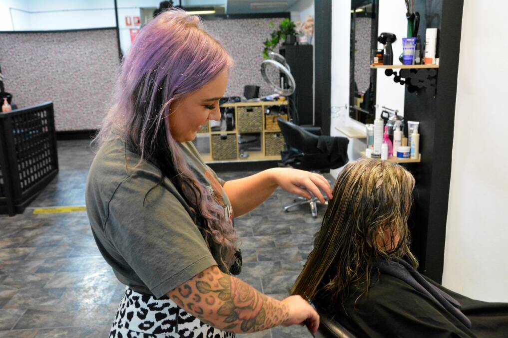 Sophie Smyth of Rosa Leopardo Hair Design will be able to continue colour appointments now that the restriction has been lifted. Photo: Jessica Worboys