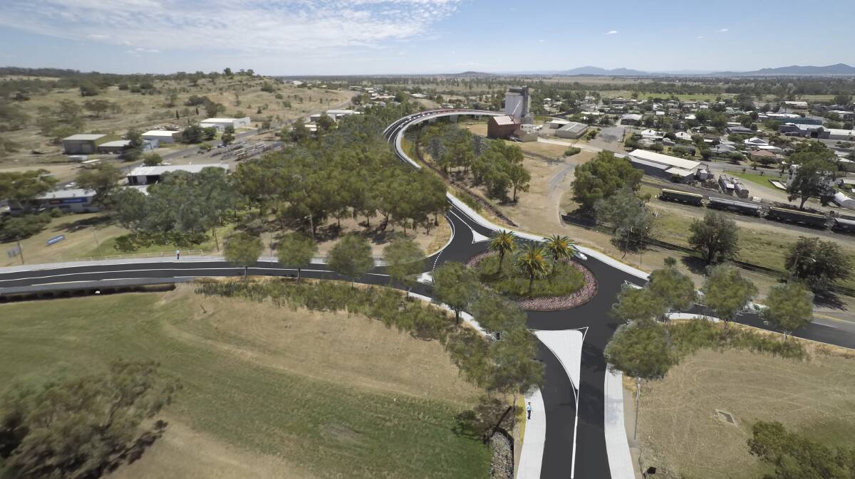 An artist's impression of what the roundabout will look like once the bridge is complete. Photo: supplied
