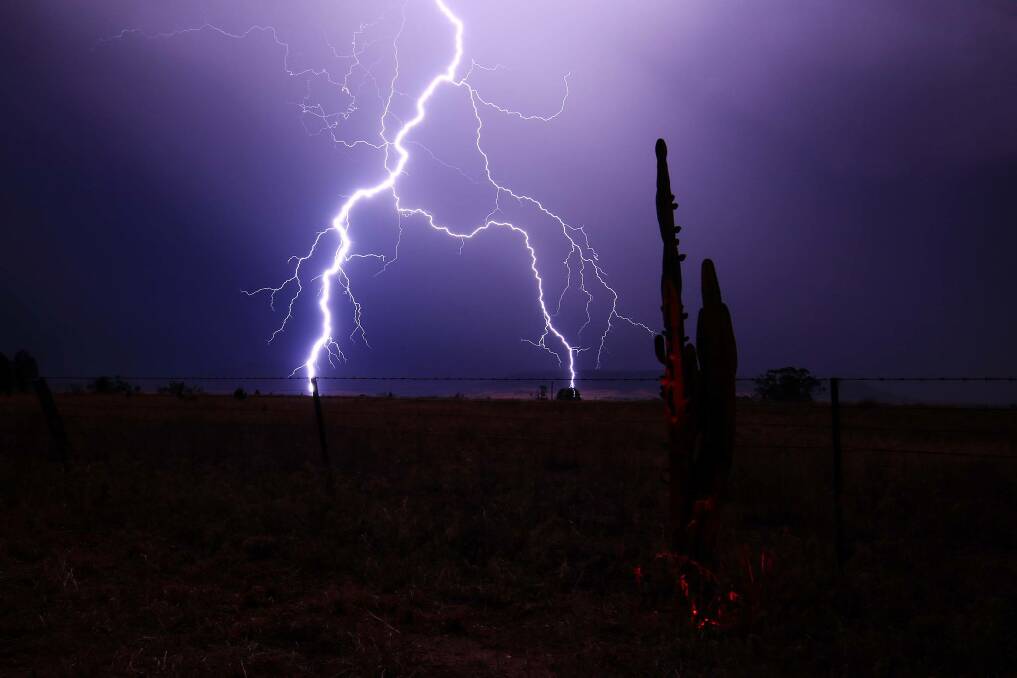 PURPLE RAIN: Stuart Dolbel captured this incredible photo on Booloocooroo Road.