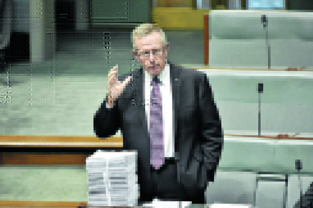 Mark Coulton speaking at Parliament House. Photo: supplied