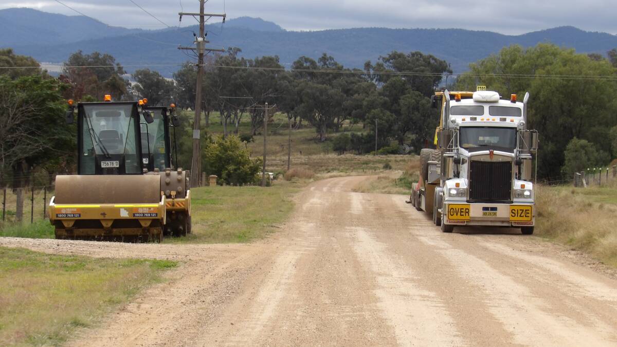 Equipment being delivered to the Callaghans Lane project site. Photo: supplied