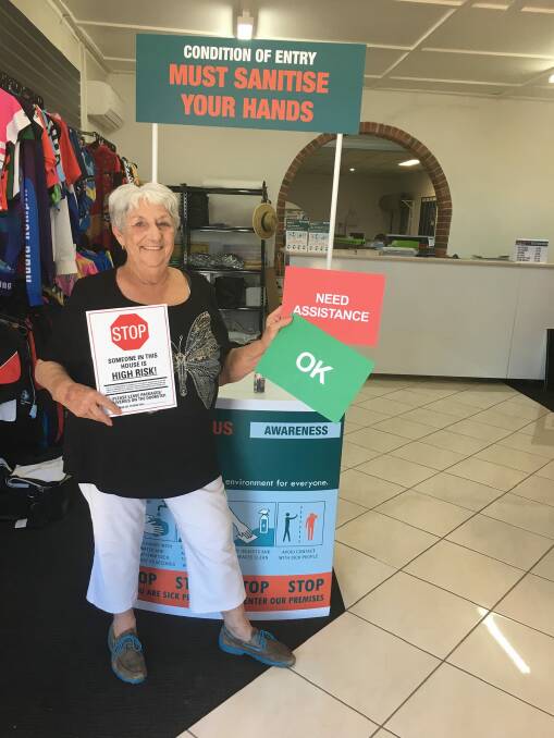 The new signs being used by Gunnedah Meals on Wheels in order to keep in touch with clients. Photo: supplied