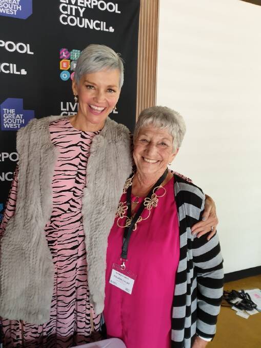 Councillor Colleen Fuller with Jessica Rowe AM at this year's Australian Local Government Women's Association national conference. Photo: supplied