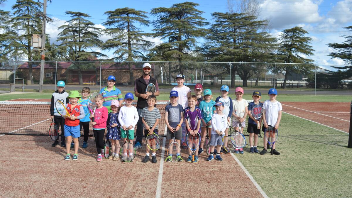 Tennis clinics with Perform With Power Tennis Academy. Photo: Quirindi Advocate