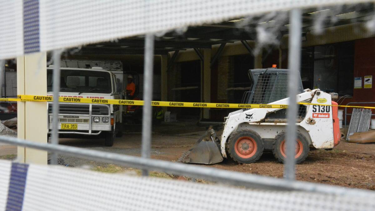Works have started at Gunnedah TAFE as part of the $3.36 million upgrades. Photo: Jessica Worboys