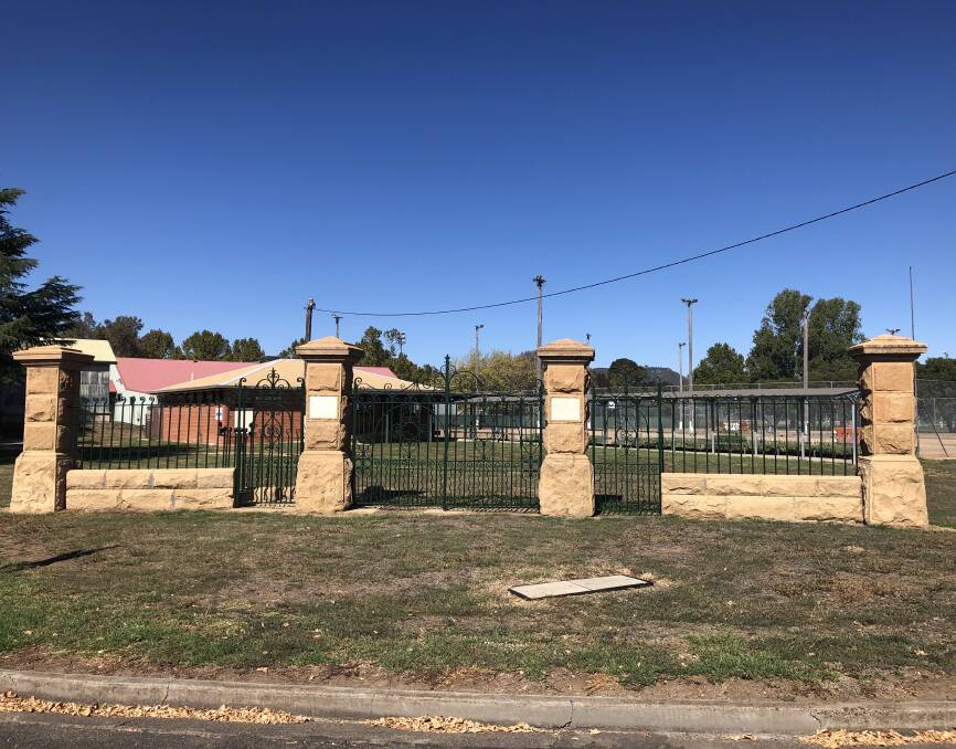 The Edward Grimes Underwood Memorial Gates in Quirindi have been restored with assistance from the Heritage Fund. Photo: supplied