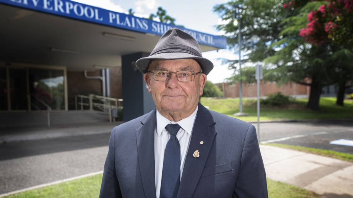 HEATED DEBATE: Liverpool Plains Shire Council mayor Doug Hawkins is glad there's been plenty of discussion about the proposed rate hike. Photo: Peter Hardin
