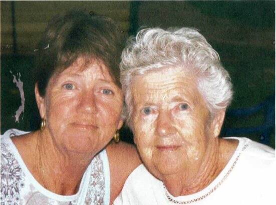 Annette Eveleigh with her late mother Daphne Humby. Photo: supplied