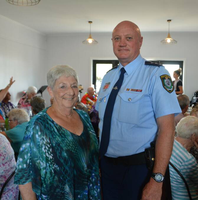 Crime Prevention Committee chair Colleen Fuller and Gunnedah police Inspector Michael Wurth. Photo: Jessica Worboys