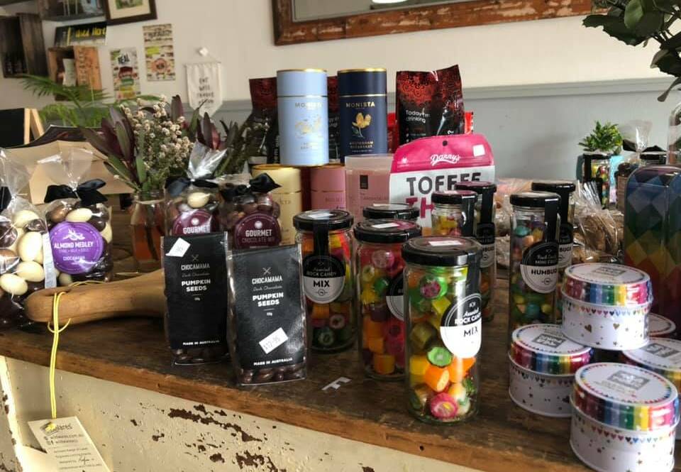 The table in Jack and Jill's Cafe is laden with goodies. Photo: supplied