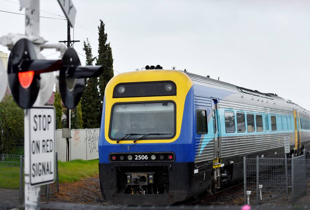 FATAL CRASH: The Sydney-bound train service collided with a ute at Bellata this morning, killing the driver of the car. Photo: Geoff O'Neill 030816GOA03