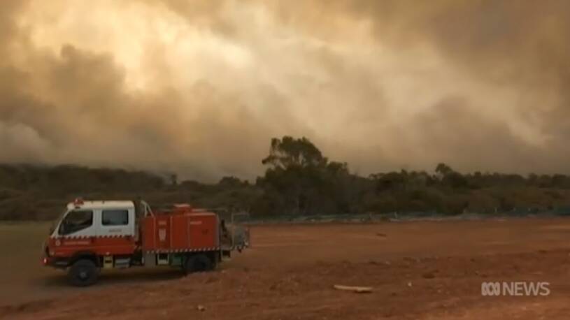 Lake Innes Nature Reserve has been decimated by fire. Photo: ABC News